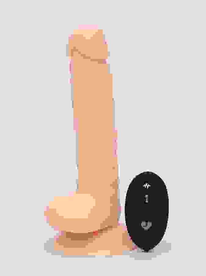 Lifelike Lover Luxe Silicone Magnetic Thrusting Remote Control Realistic Dildo 8, Flesh Pink, hi-res